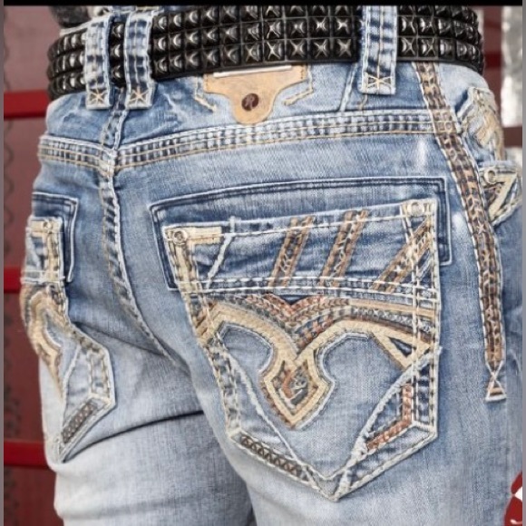 Mens Rock In LA Men’s Premium Denim Jeans - Picture 3 of 3